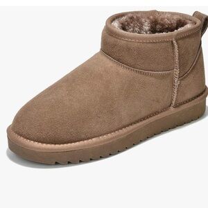Cozy Tan Suede Ankle Boots
